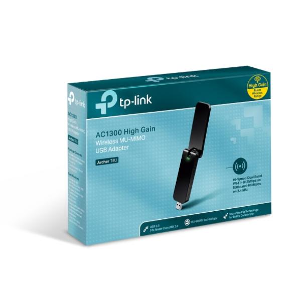 TP-LINK Archer T4U - AC1300 High Gain Dual Band Wi-Fi USB Adapter