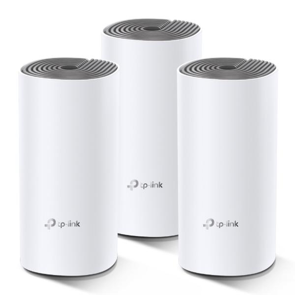 TP-LINK Deco E4 Mesh-WLAN 3-Pack (Router. 2 Extender) (AC1200)