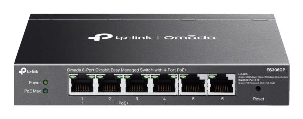TP-Link Omada ES206GP 6-Port Gigabit Easy mgd. Switch 4-Port PoE+