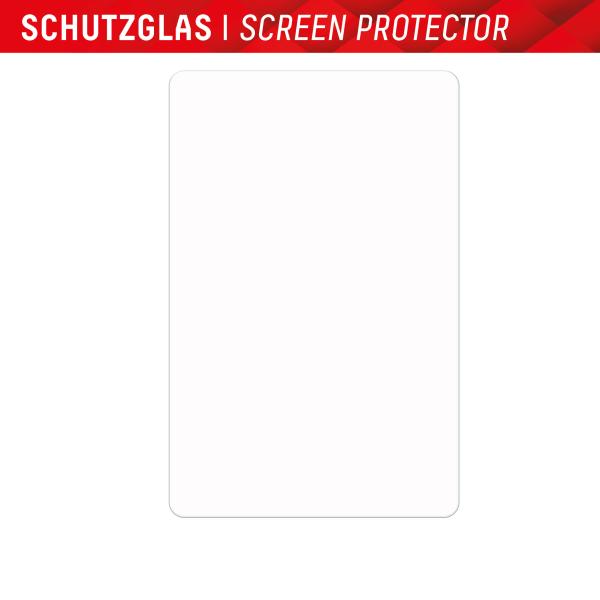 DISPLEX Tablet Glass (9H) Samsung Tab S8/S9/S9FE/S10FE/S10 Lite Eco-Montagerahmen L-Form, unzerbrechlich, ultra-dünn, unsichtbar