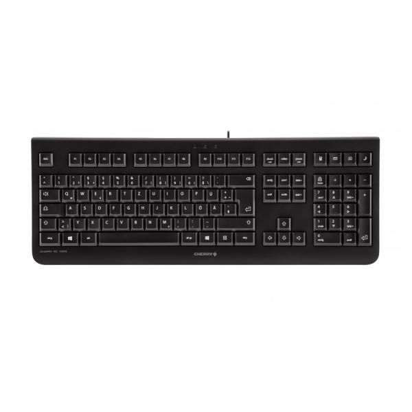 CHERRY KC 1000 Kabelgebundene Tastatur Schwarz USB QWERTZ - DE
