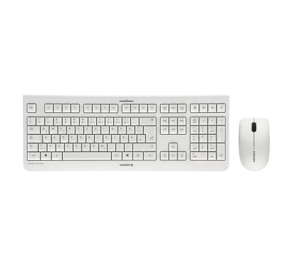 CHERRY DW 3000 Tastatur Maus Set RF Wireless QWERTZ Deutsch Grau