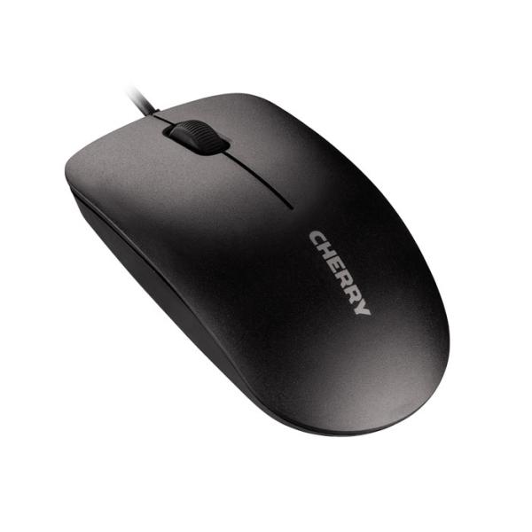 CHERRY MC 1000 Kabelgebundene Maus Schwarz USB – Optisch 1200 DPI Beidhändig Büro & Home Office