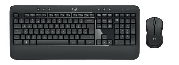Logitech MK540 Advanced Kabelloses Tastatur-Maus-Set (QWERTZ, DE-Layout, Schwarz)