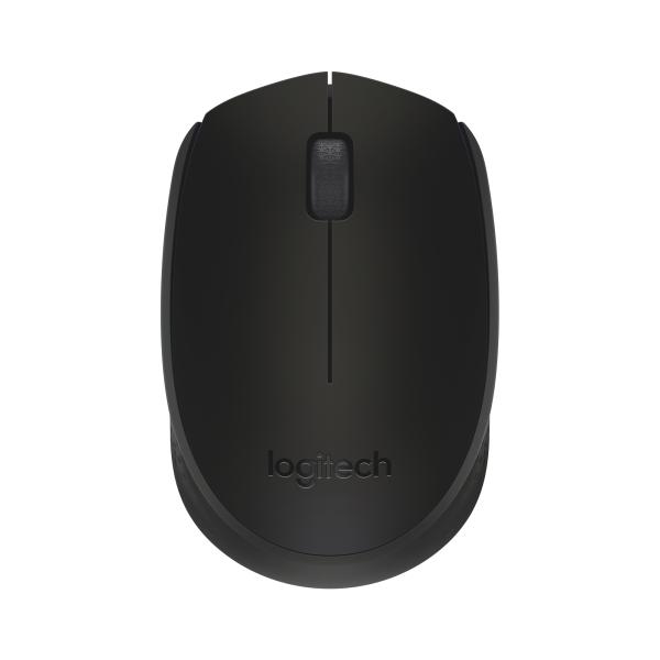 Logitech B170 Kabellose Funkmaus 2,4 GHz Optisch Beidhändig Schwarz für PC & Notebook
