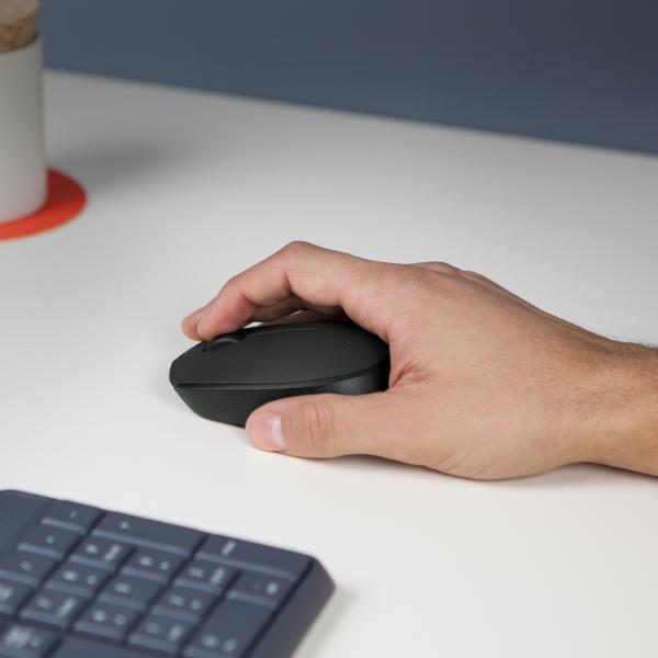 Logitech B170 Kabellose Funkmaus 2,4 GHz Optisch Beidhändig Schwarz für PC & Notebook