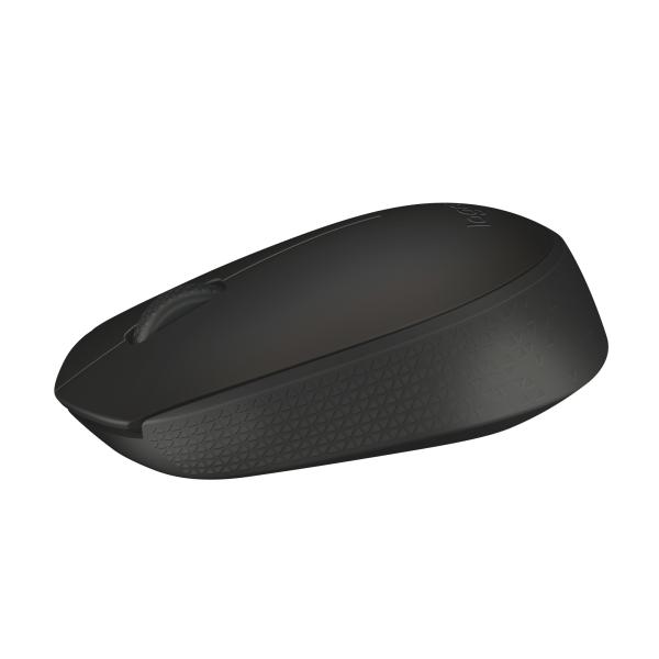 Logitech B170 Kabellose Funkmaus 2,4 GHz Optisch Beidhändig Schwarz für PC & Notebook
