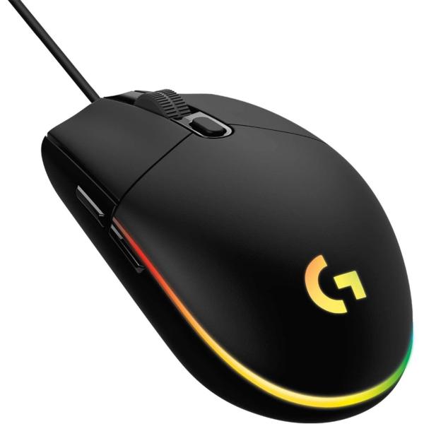 Logitech G203 Lightsync Gaming Maus 8000 DPI USB kabelgebunden – RGB Beleuchtung