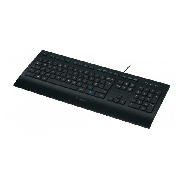 Logitech K280e Tastatur QWERTZ – kabelgebunden USB schwarz Business Keyboard