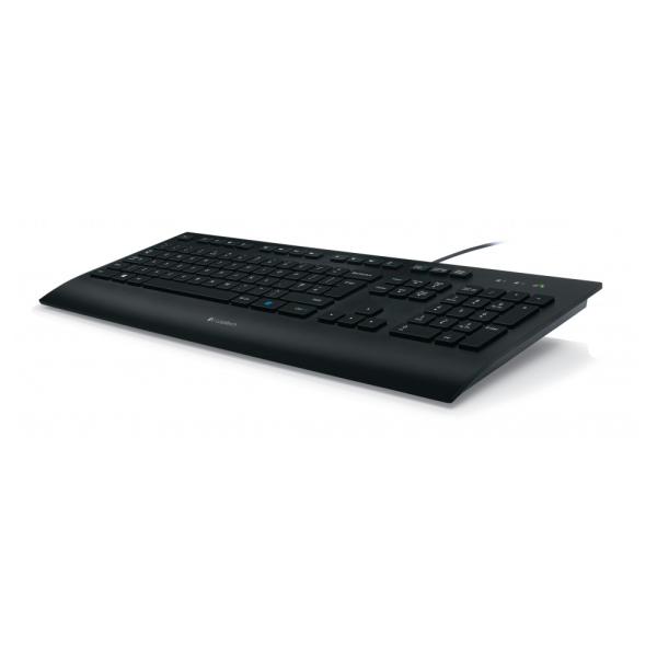 Logitech K280e Tastatur QWERTZ – kabelgebunden USB schwarz Business Keyboard