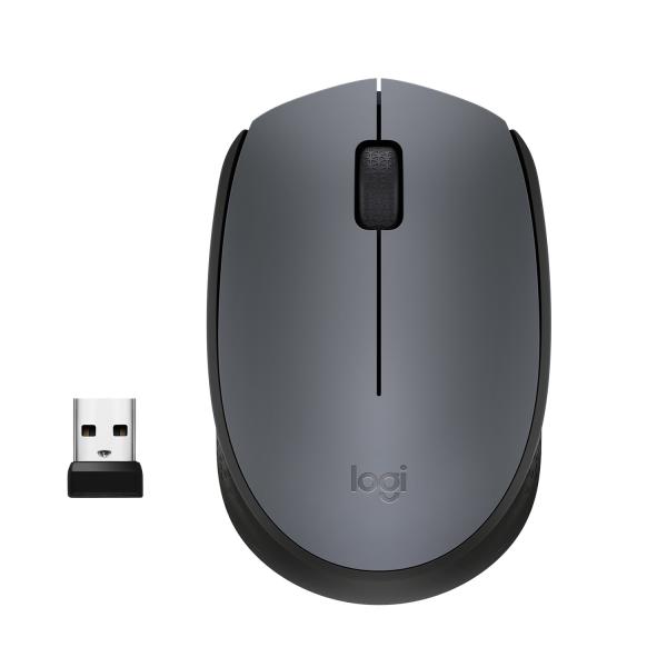Logitech M170 Wireless Maus grau – 2,4 GHz Funkmaus optisch 1000 DPI Plug & Play