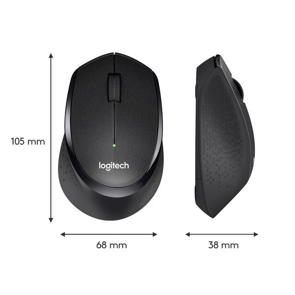 Logitech M330 Silent Plus Maus rechts RF Wireless Mechanisch 1000 DPI
