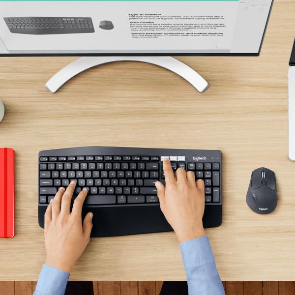 Logitech MK 850 Performance Set – Kabellose Tastatur & Maus für Büro Home Office & Produktivität QWERTZ DE