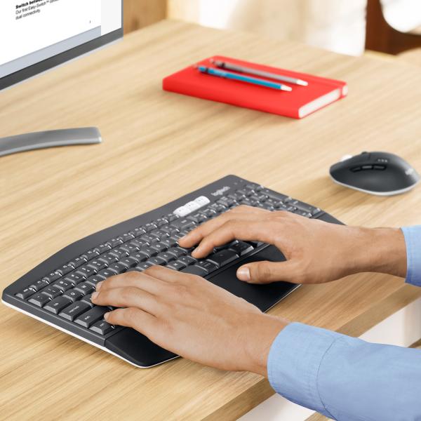 Logitech MK 850 Performance Set – Kabellose Tastatur & Maus für Büro Home Office & Produktivität QWERTZ DE