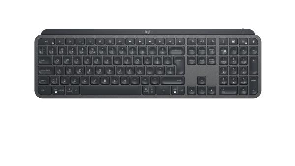 Logitech MX Keys Wireless Tastatur DE QWERTZ – Business Keyboard kabellos Multi-Device beleuchtet USB-C Akku