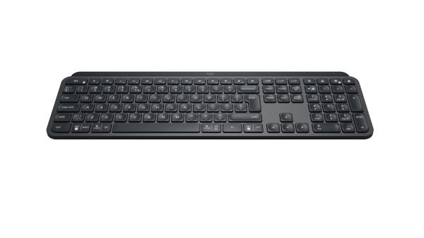 Logitech MX Keys Wireless Tastatur DE QWERTZ – Business Keyboard kabellos Multi-Device beleuchtet USB-C Akku