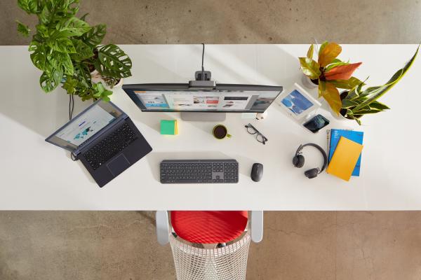 Logitech MX Keys Wireless Tastatur DE QWERTZ – Business Keyboard kabellos Multi-Device beleuchtet USB-C Akku