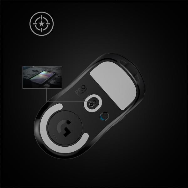 Logitech G PRO X SUPERLIGHT Wireless Gaming Maus schwarz – ultraleicht Lightspeed HERO 25K Sensor