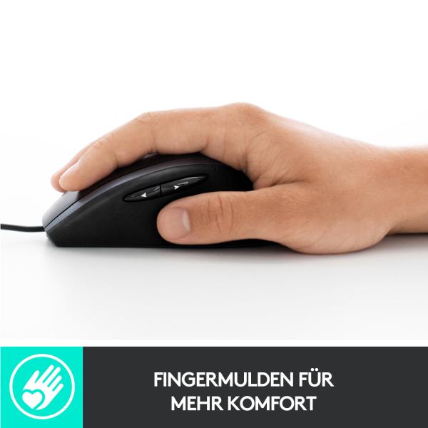 Logitech M500S Corded Mouse USB-A Optisch 4000 DPI