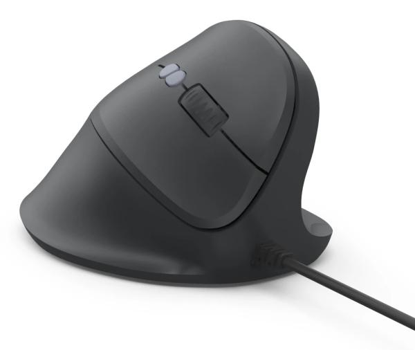 Hama ECM-500R Ergonomische Vertikalmaus 1800 DPI Schwarz 7 Tasten