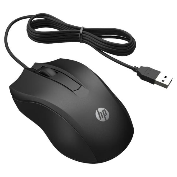 HP Kabelgebundene Maus 100 schwarz USB