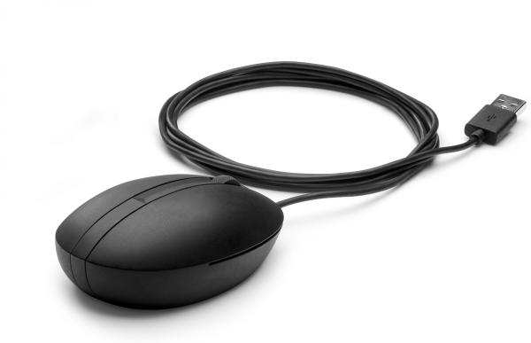 HP 320M Kabelmaus USB Optisch 1000 DPI Beidhändig Desktop Business Schwarz