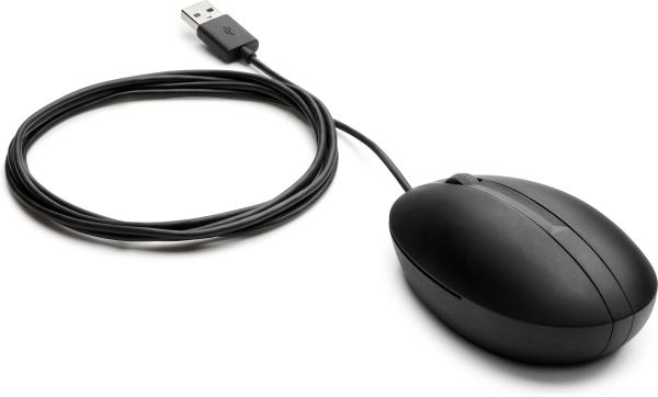 HP 320M Kabelmaus USB Optisch 1000 DPI Beidhändig Desktop Business Schwarz