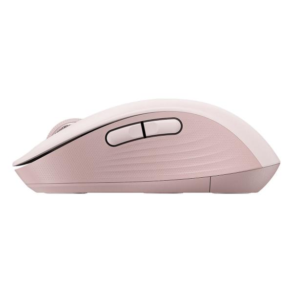 Logitech Signature M650 Mouse optical 5 buttons wireless Bluetooth 2.4 GHz Bolt USB receiver rose