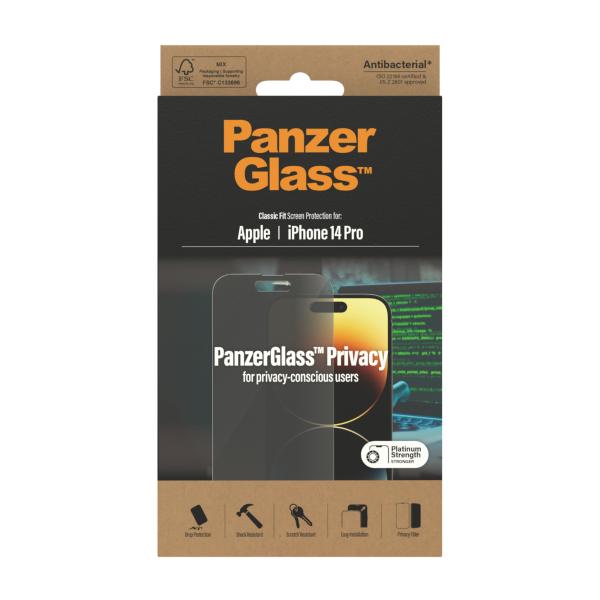 PanzerGlass Apple iPhone 14 Pro Privacy Displayschutz | Classic Fit