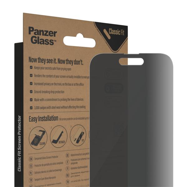 PanzerGlass Apple iPhone 14 Pro Privacy Displayschutz | Classic Fit