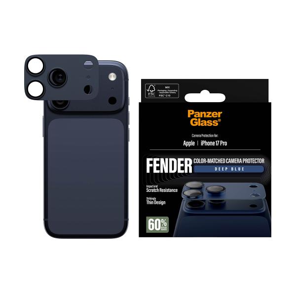 PanzerGlass FENDER Kameraschutz für iPhone 17 Pro tiefblau
