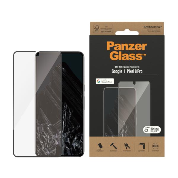PanzerGlass Google Pixel 8 Pro, UWF w. Aligner
