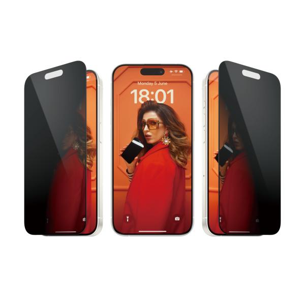 PanzerGlass Privacy Displayschutzt für iPhone 15 Pro | Ultra-Wide Fit mit  EasyAligner