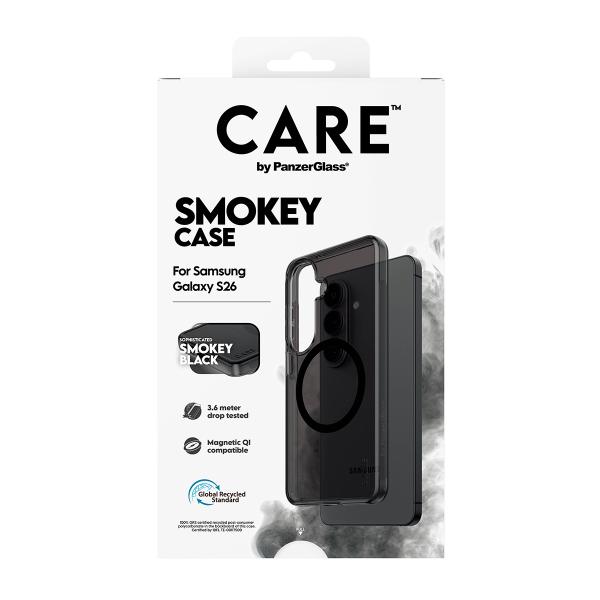 PanzerGlass CARE Urban Explorer Case Smokey m. Schwarz Qi Samsung Galaxy S26