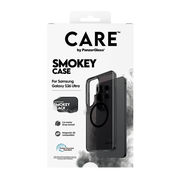 PanzerGlass CARE Urban Explorer Case Smokey Schwarz Qi Samsung Galaxy S26 Ultra