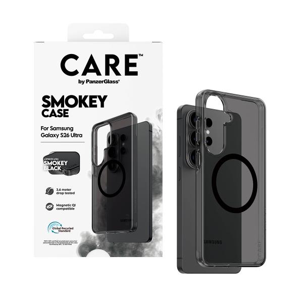 PanzerGlass CARE Urban Explorer Case Smokey Schwarz Qi Samsung Galaxy S26 Ultra