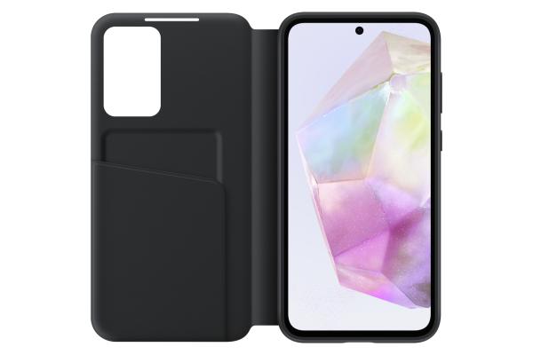 Samsung Smart View Wallet Case für Galaxy A35 5G Schutzhülle Bookcover  schwarz