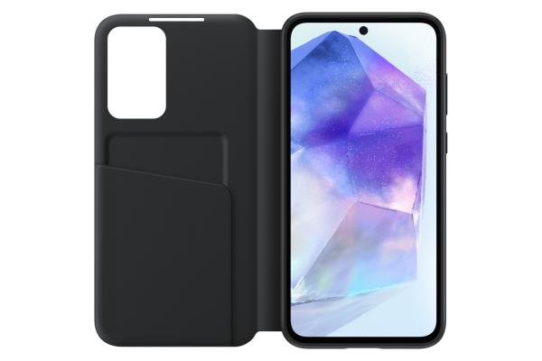 Samsung Smart View Wallet Case für Galaxy A55 5G Schutzhülle Bookcover  schwarz