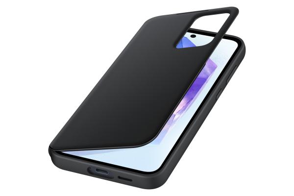 Samsung Smart View Wallet Case für Galaxy A55 5G Schutzhülle Bookcover  schwarz