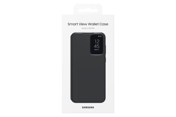 Samsung Smart View Wallet Case für Galaxy A55 5G Schutzhülle Bookcover  schwarz