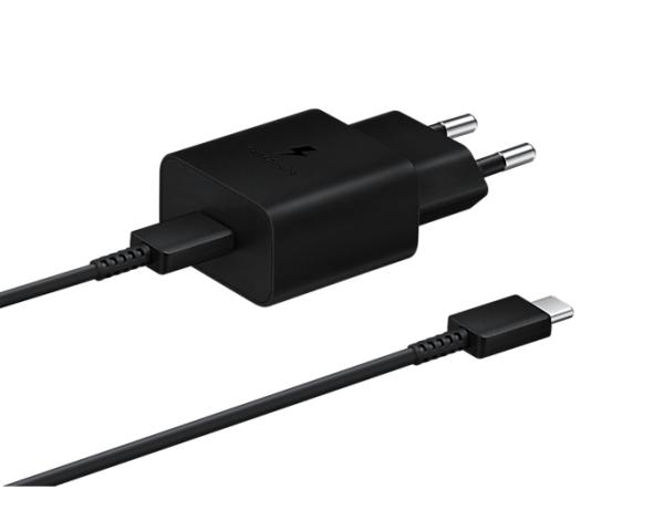 Samsung EP-T1510  USB-C Schnellladegerät mit Datenkabel 15 Watt schwarz