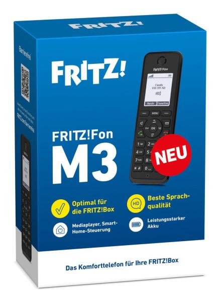 FRITZ!Fon M3 DECT-Telefon Schwarz