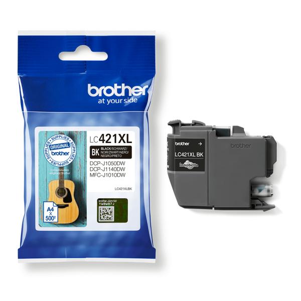 Brother LC-421XLBK Original Tintenpatrone Schwarz XL – 500 Seiten