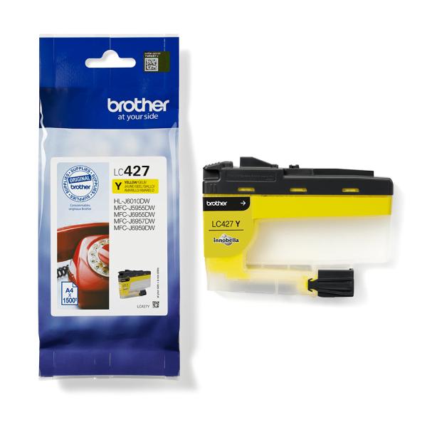 Brother Tinte LC-427Y Gelb bis zu 1.500 Seiten nach ISO/IEC 24711