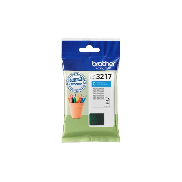 Brother LC-3217C Original Tintenpatrone Cyan – bis zu 550 Seiten