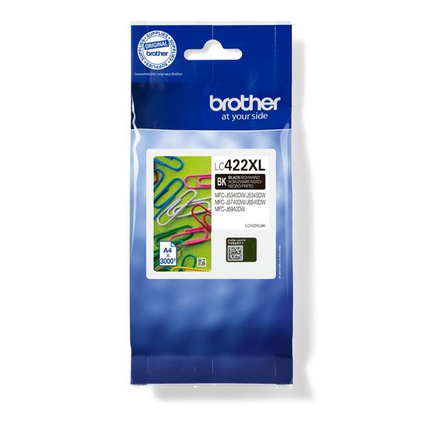 Brother LC-422XLBK Original Tintenpatrone Schwarz XL – 3.000 Seiten