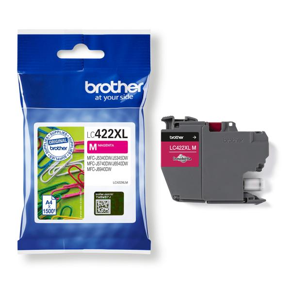 Brother LC-422XLM Original Tintenpatrone Magenta – 1.500 Seiten