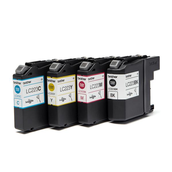 Brother LC-223 Value Pack – Original Tintenpatronen Schwarz Cyan Magenta Gelb