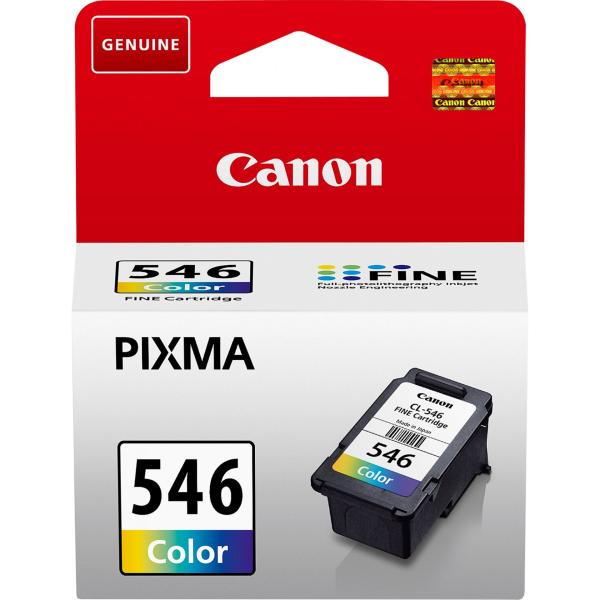 Canon CL-546 C/M/Y Farbtinte Original – 180 Seiten Pigmenttinte für PIXMA Drucker