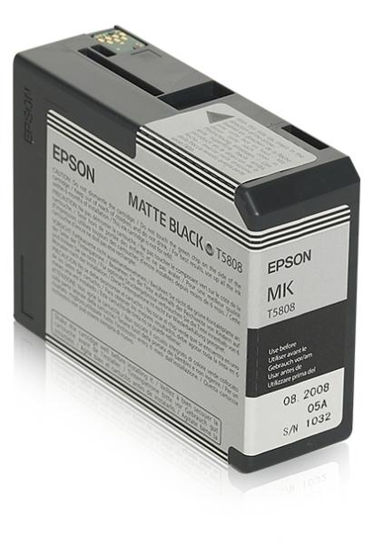 Epson Tintenpatrone matte black T 580 80 ml T 58080N